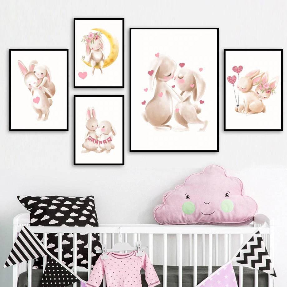 Affiches lapins tendresse - Mon alpaga