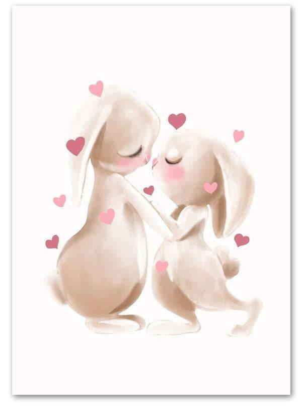 Affiches lapins tendresse - Mon alpaga