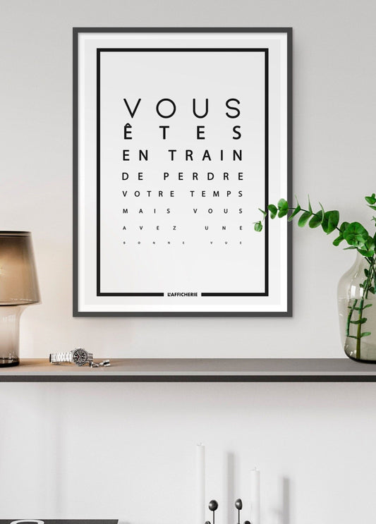 Affiche "Bonne vue" - Humour