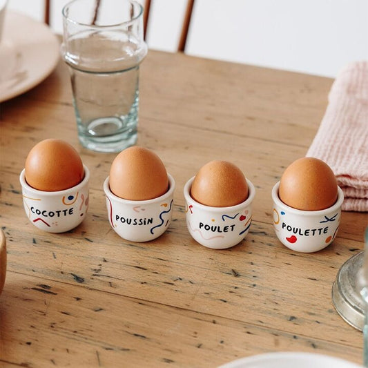 Set de 4 coquetiers Affaire de Famille