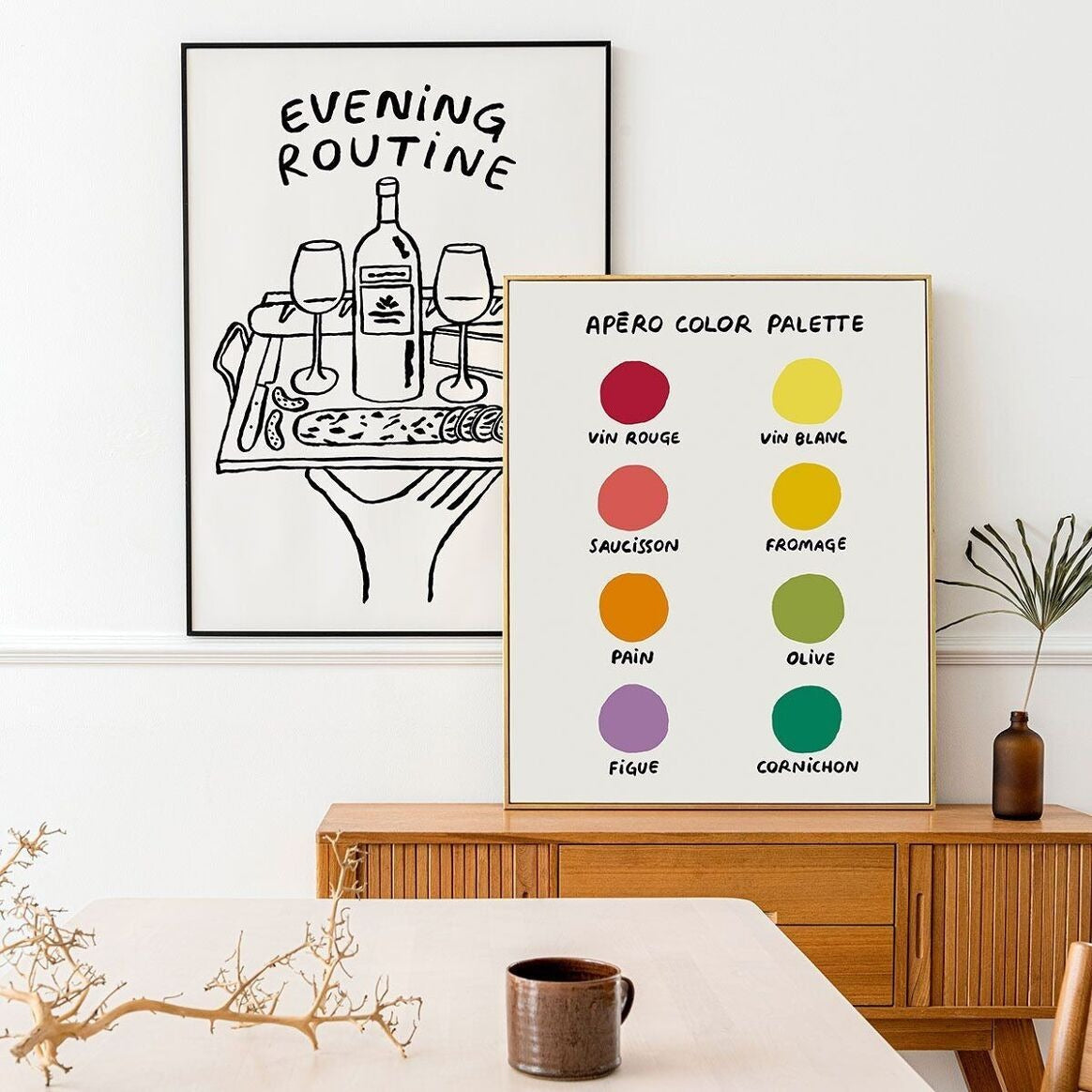 Duo Affiches Apéro & Bon Vivant – présentation 2