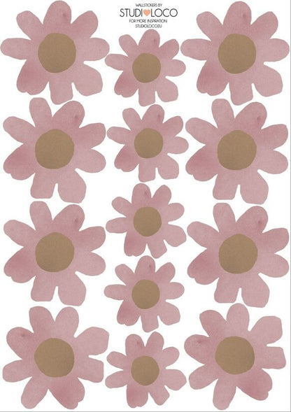 Stickers muraux marguerites