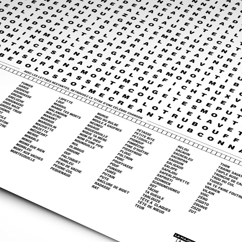 Affiche Compilation des Jurons et Insultes