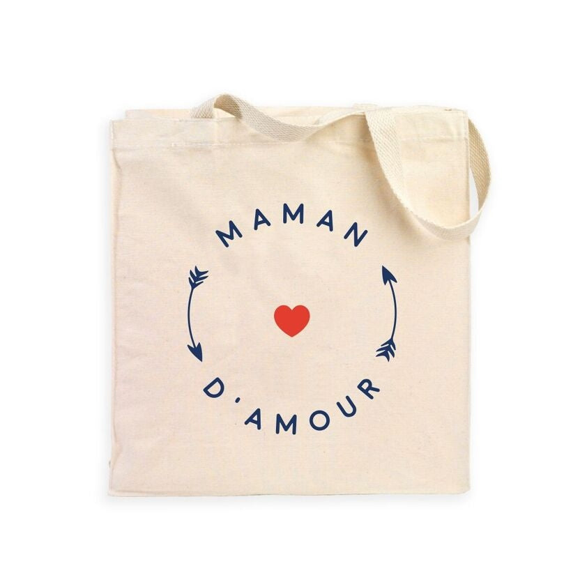 Tote bag "Maman d'amour" flèche