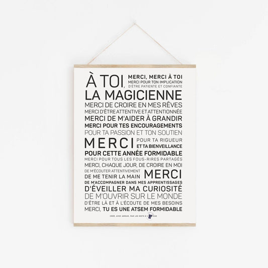 Affiche “Merci ATSEM”