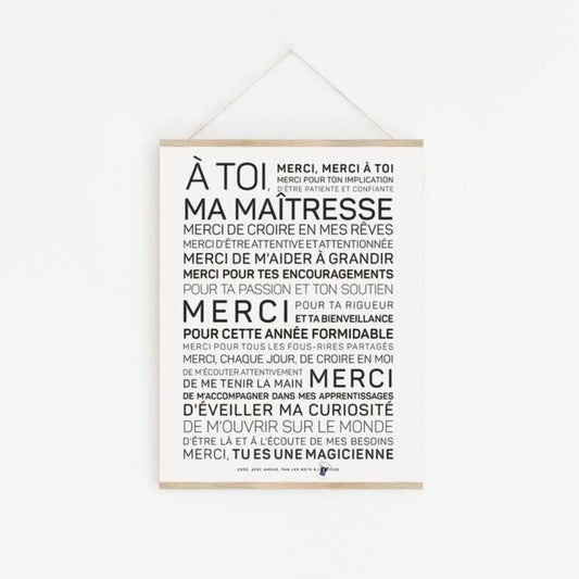 Affiche Maitresse