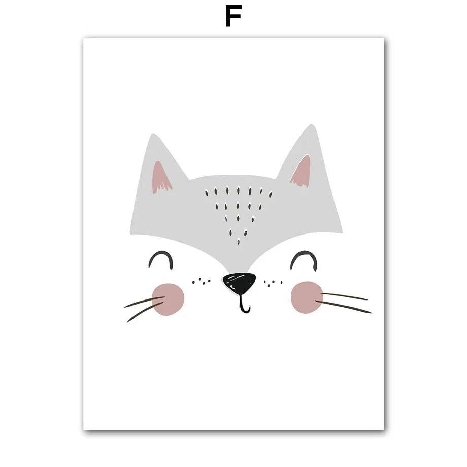 Affiches animaux style minimaliste - Mon alpaga