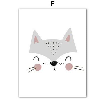 Affiches animaux style minimaliste - Mon alpaga