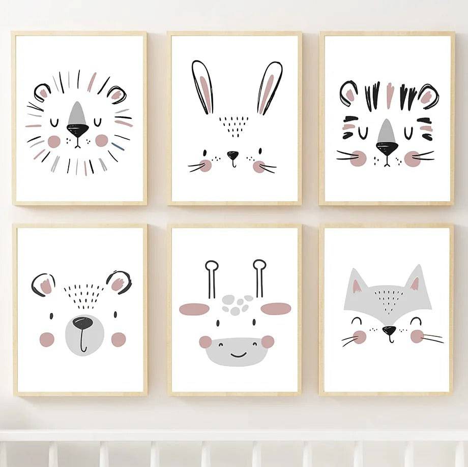 Affiches animaux style minimaliste - Mon alpaga