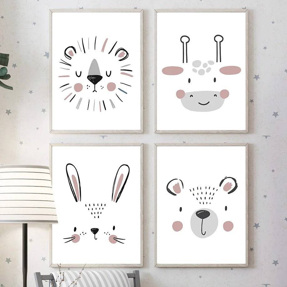 Affiches animaux style minimaliste - Mon alpaga