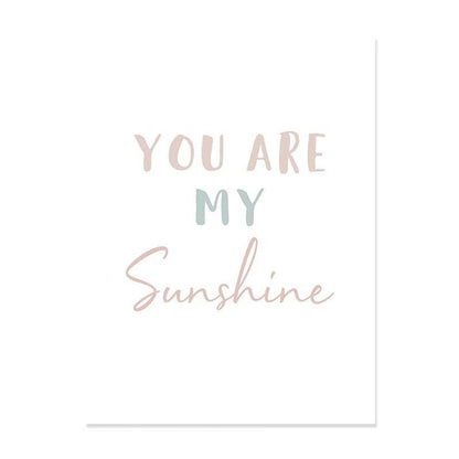 Affiche "you're my sunshine" - Mon alpaga