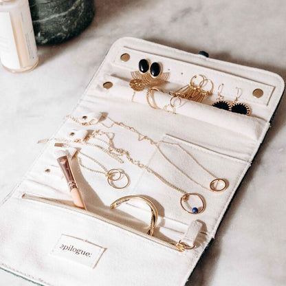 Pochette à bijoux en velours - Vert