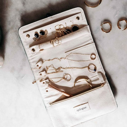 Pochette à bijoux en velours - Vert