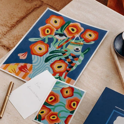 Peinture au numéro - Le bouquet