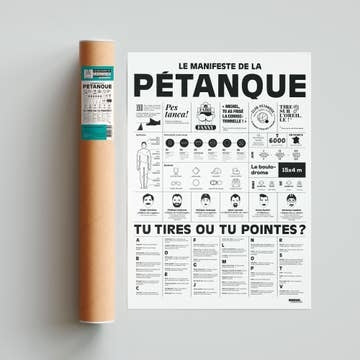 Affiche Le manifeste de la pétanque