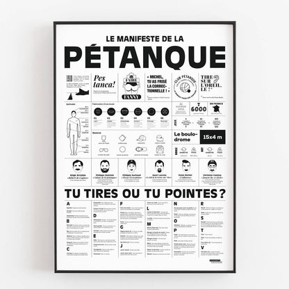 Affiche Le manifeste de la pétanque