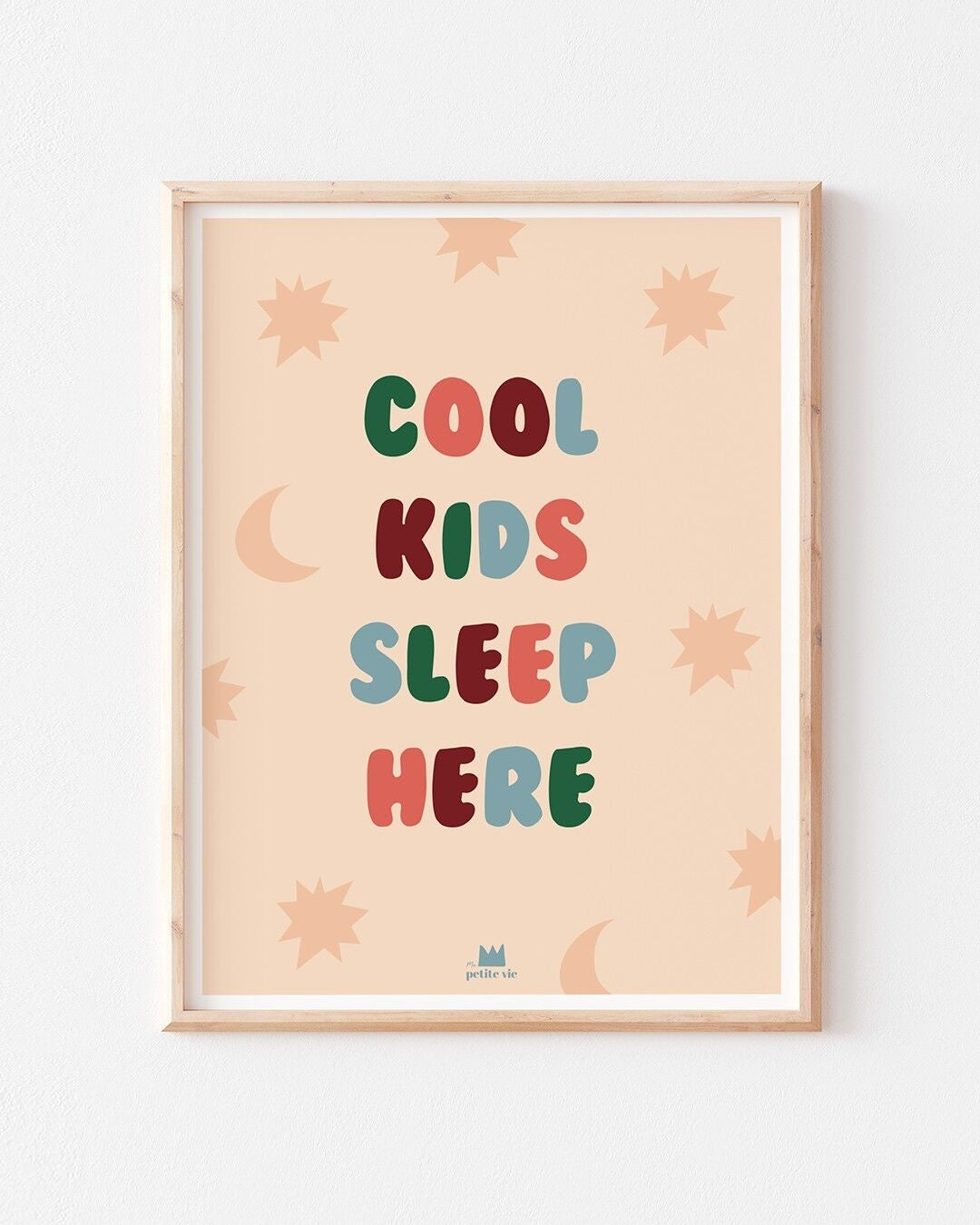 Affiche Cool kids sleep here Ma petite vie