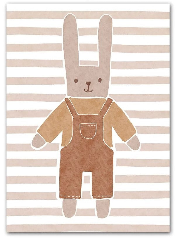 Affiches ours lapin enfant style boho - Mon alpaga