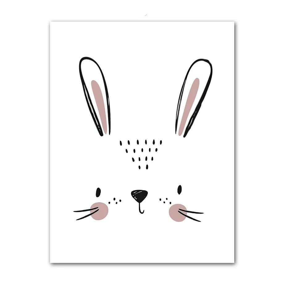 Affiches animaux style minimaliste - Mon alpaga