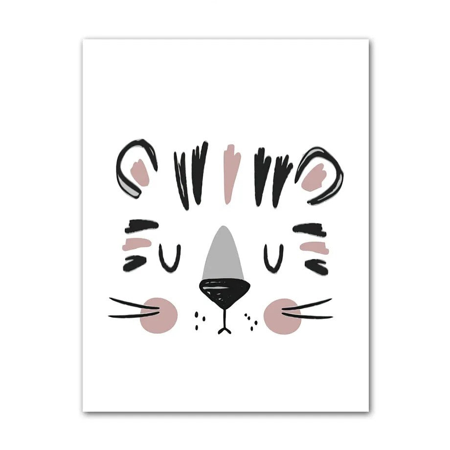 Affiches animaux style minimaliste - Mon alpaga