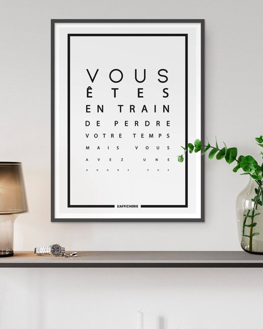 Affiche "Bonne vue" - Humour - Mon alpaga