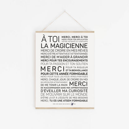 Affiche ATSEM mot magique – affiche de décoration murale