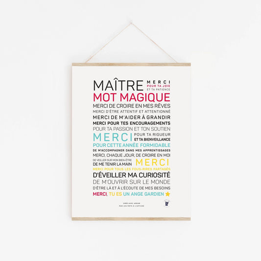 Affiche Maitre mot magique
