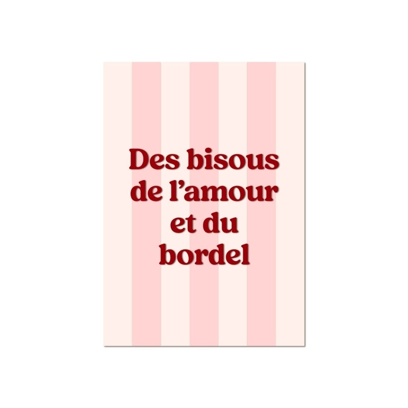 affiche plexiglas rose 