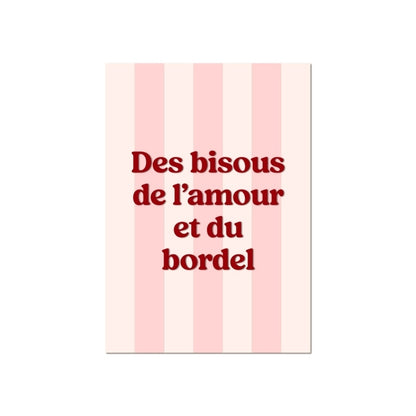 affiche plexiglas rose 