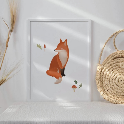 Affiche renard Papier curieux