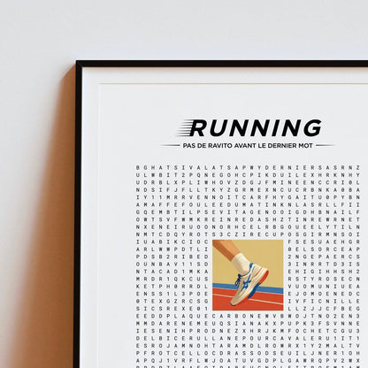 Affiche mots mêlés - Running