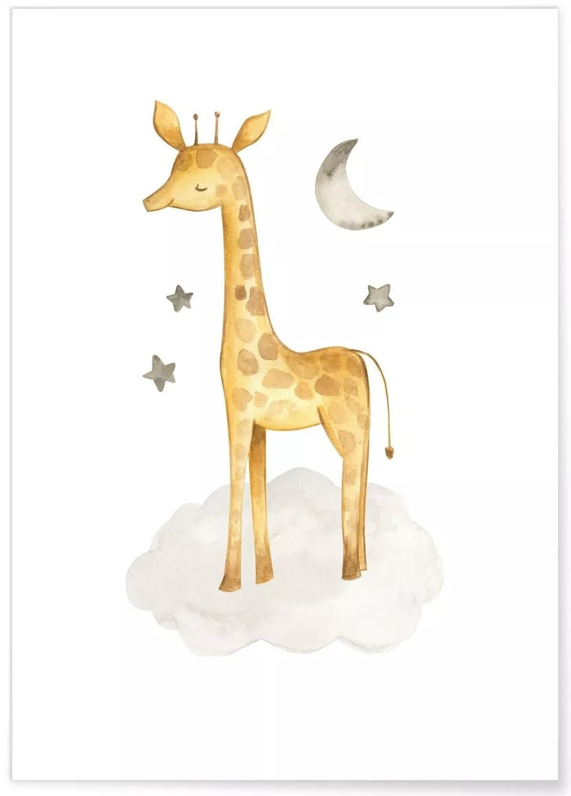 Affiches bébés animaux chambre enfant