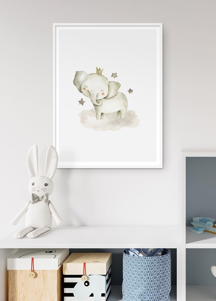 Affiches bébés animaux chambre enfant