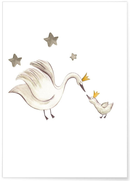 Affiches bébés animaux chambre enfant
