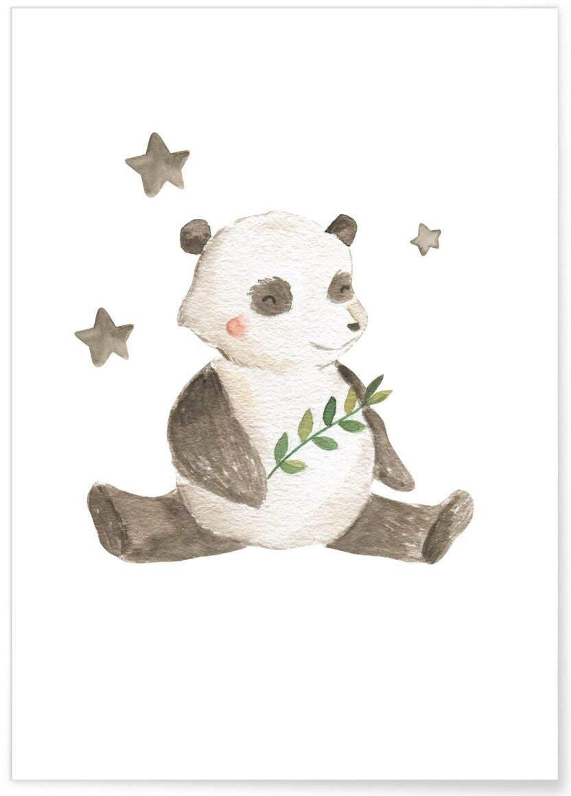 Affiches bébés animaux chambre enfant