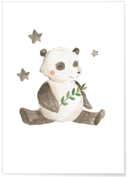 Affiches bébés animaux chambre enfant