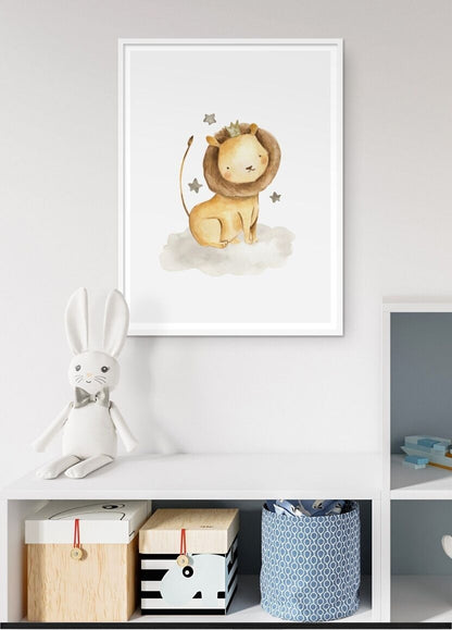 Affiches bébés animaux chambre enfant