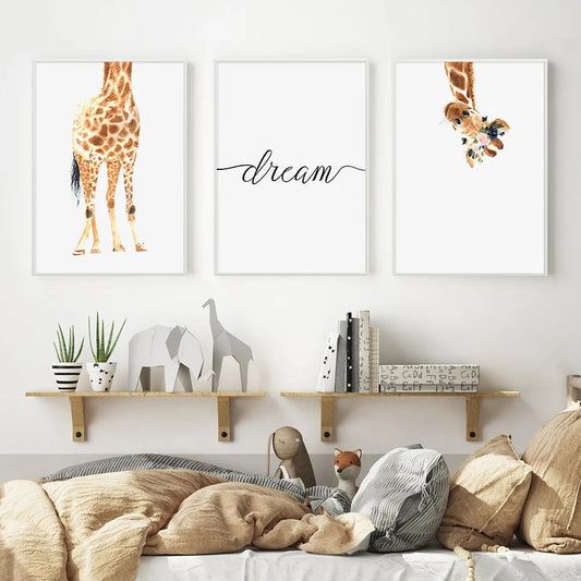 Affiches girafe dream