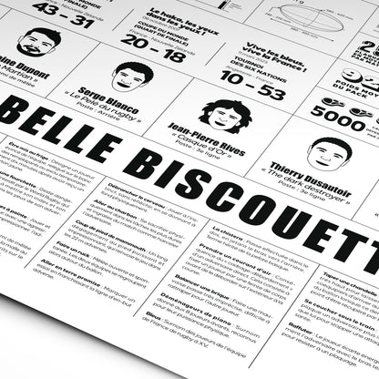 Affiche Dictionnaire illustré du rugby