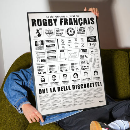 Affiche Dictionnaire illustré du rugby