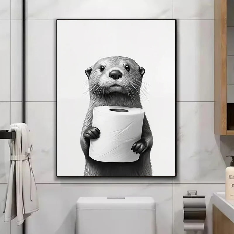 Affiches animaux mignons papier toilette - Mon alpaga