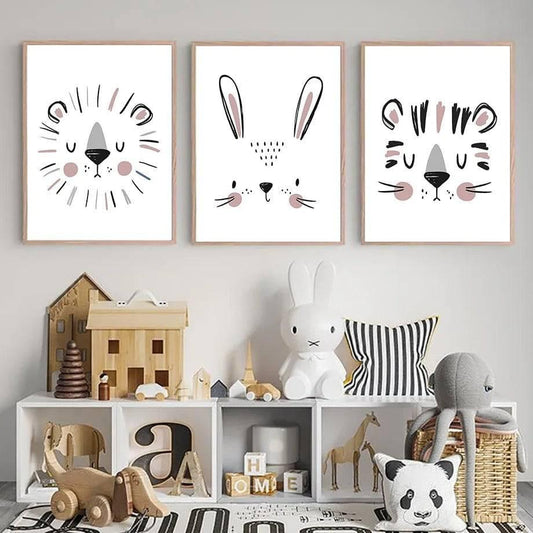 Affiches animaux style minimaliste - Mon alpaga