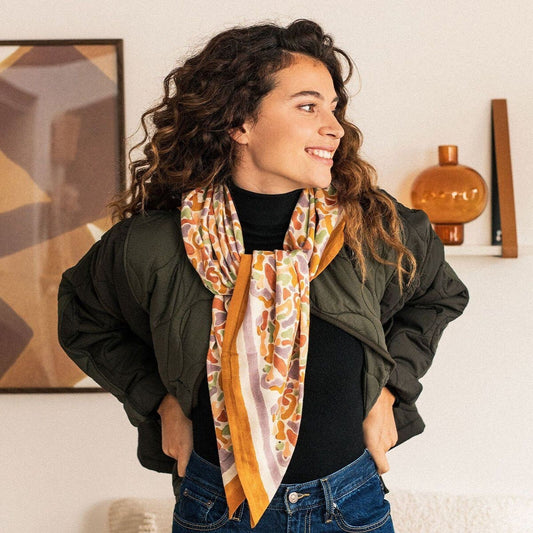 Foulard ocre