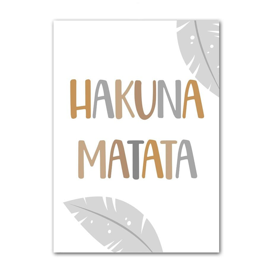 Affiches Hakuna Matata - Mon alpaga
