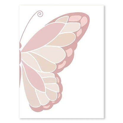 Affiches fille papillon personnalisable - Mon alpaga