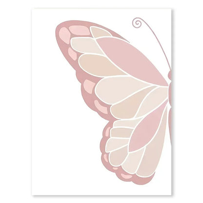 Affiches fille papillon personnalisable - Mon alpaga