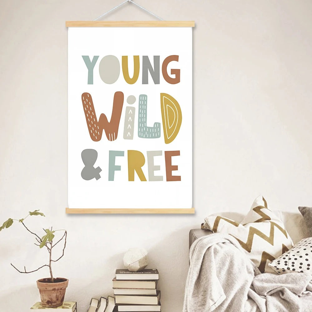 Affiches enfant - Animaux de la savane style scandinave - Mon alpaga