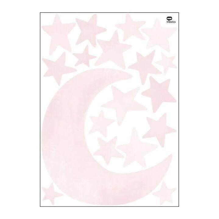 Stickers aquarelle lune et étoiles - Mon alpaga