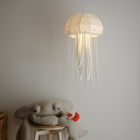 jolie suspension luminaire de méduse à construire soi-même