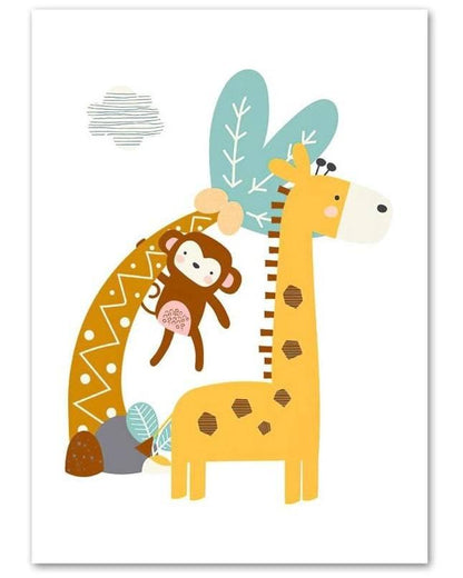 Affiches Safari haut en couleur - Mon alpaga